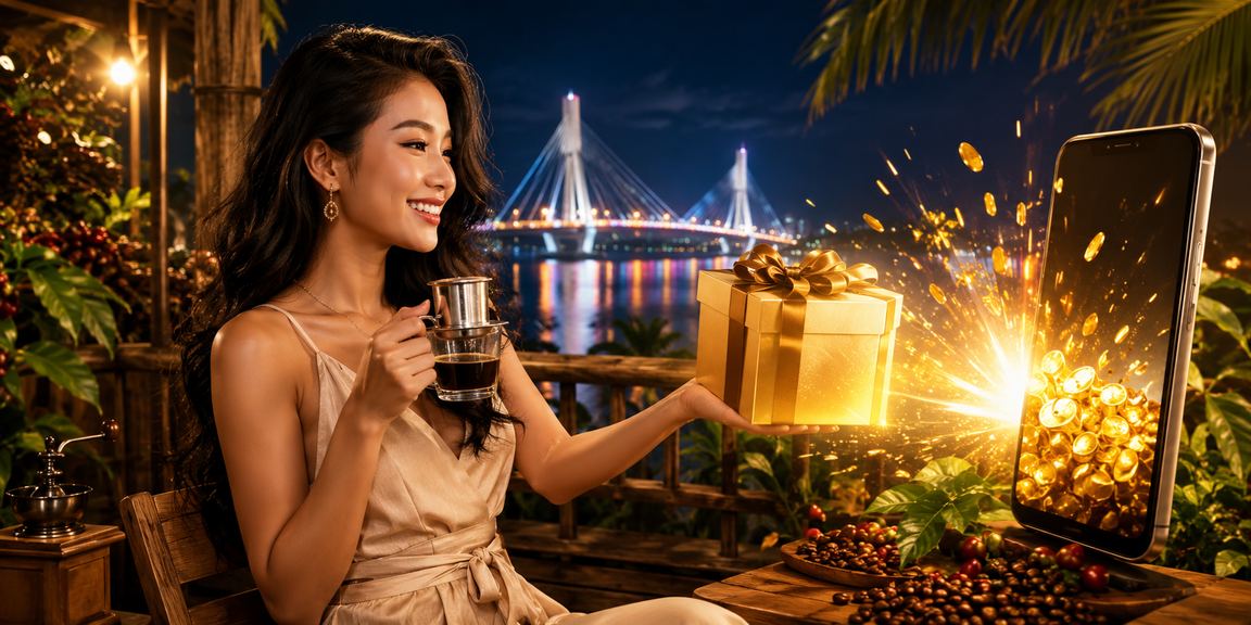 Người dùng tại Cần Thơ xem phân tích kèo cá cược bóng đá qua điện thoại tại quán cà phê