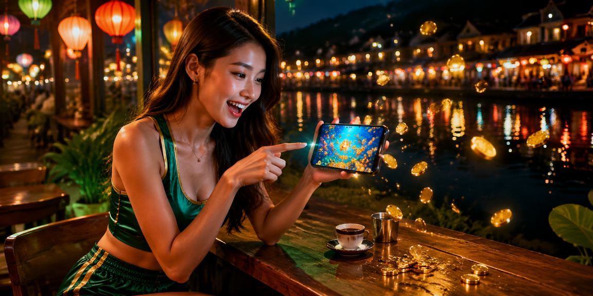 Người dùng tại Huế nhâm nhi cà phê và sử dụng điện thoại truy cập casino trực tuyến